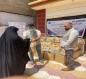 بالصور:وزارة الهجرة توزع  مساعدات الإغاثة على  1650 اسرة نازحة في كربلاء المقدسة