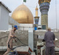 بالصور:العتبة الحسينية تنجز نصب بدالة مزار القاسم بن الامام الكاظم (عليه السلام)