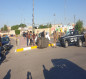 اصابة إمرأة بحادث انقلاب تكتك في حي الغدير بكربلاء
