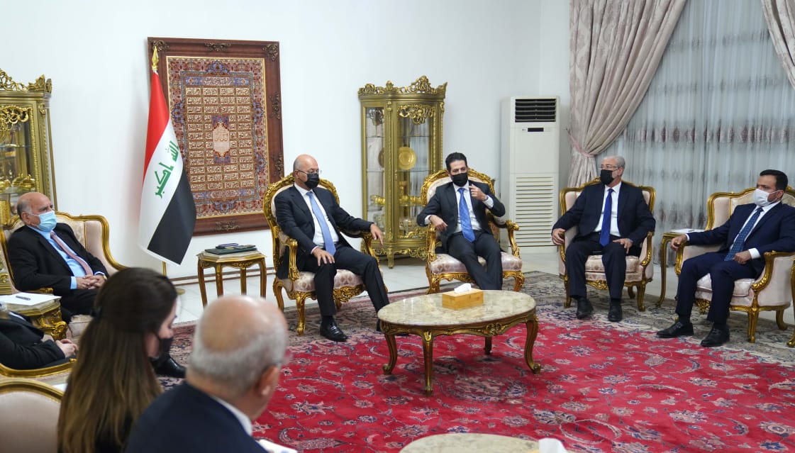 صالح يؤكد اهمية حسم مسألة رواتب موظفي اقليم كردستان