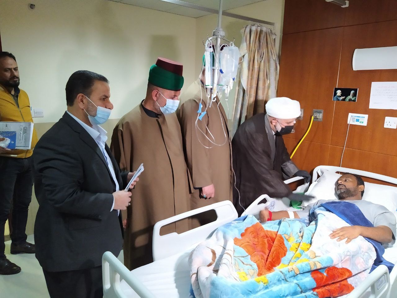 الجرحى الذين تصدوا للارهابيين في جزيرة العيث بمحافظة صلاح الدين مؤخرا يرقدون في مستشفى الكفيل برعاية العتبة العباسية المقدسة