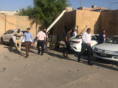 الاعلام الأمني تعلن اصابة ضابط و3 من الأجهزة الأمنية بقصف الخضراء (صور)
