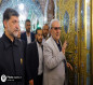 بالصور:امين عام العتبة الحسينية المقدسة يزور مرقد الامام الرضا في مدينة مشهد الايرانية