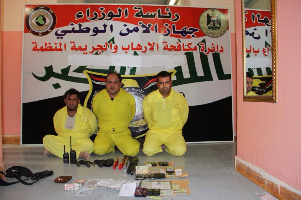 بالصور:جهاز الامن الوطني يلقي القبض على عصابة خطف معها جثة مغدور مختطف في بغداد