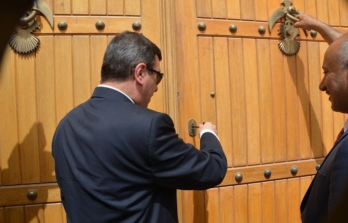 ضمن الاحتفال بيوم كربلاء :افتتاح خان النخيلة كمعلم حضاري وثقافي اسوة بقشلة بغداد(مصور)