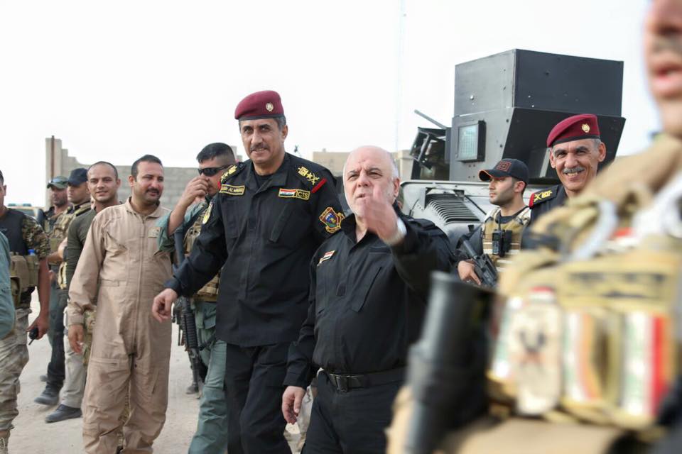 العبادي يصل الى مقر عمليات تحرير الفلوجة