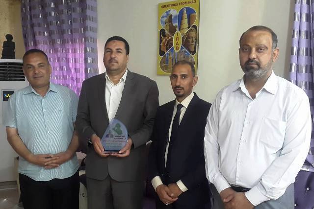 نقابة الصحفيين في النجف تكرم مدير الآثار والتراث لحفاظه على تاريخ وتراث المدينة