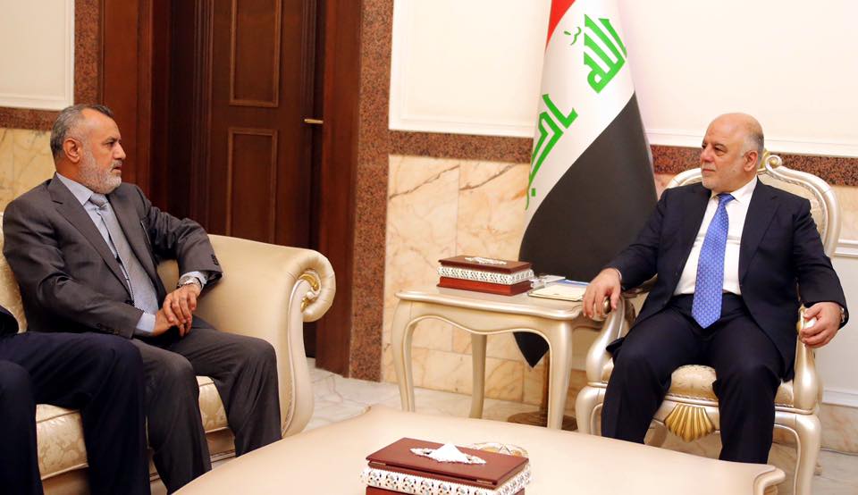 العبادي لمحافظ ميسان: حريصون على توفير متطلبات عمل الشركات الاستثمارية