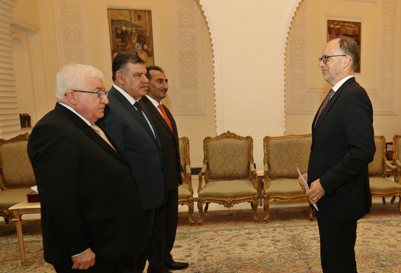 معصوم يتسلم أوراق اعتماد السفير الاميركي الجديد لدى العراق