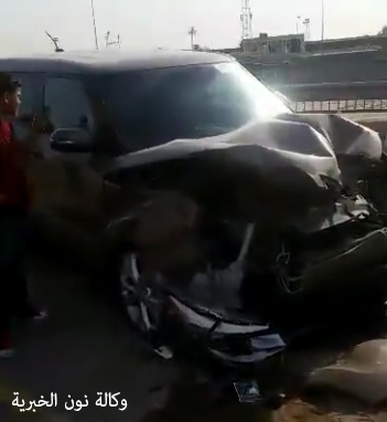 بالفيديو: حادث مروري يودي بحياة أمراة على احد جسور كربلاء