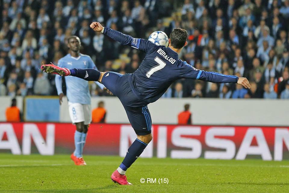 رونالدو يقود مدريد لتحقيق فوز مهم على مالمو بدوري الابطال