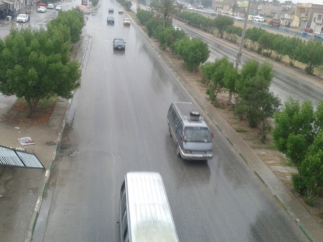 كربلاء :تشهد هطول امطار غزيرة تنذر بفصل شتائي ممطر(مصور)