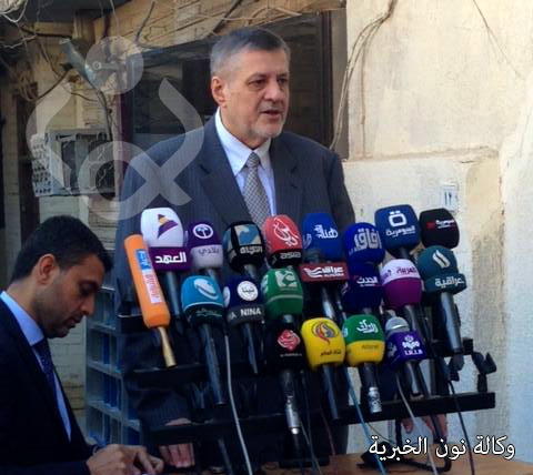 مبعوث الامم المتحدة يلتقي بالمرجع السيستاني ويعتبر الحشد الشعبي عنصر مهم في قتال داعش والنجف تمثل كل العراقيين