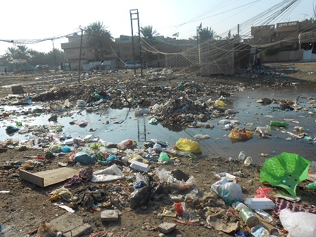 شهداء السيدية :متنزه المنطقة اصبح مكبا للنفايات ويهدد بكارثة بيئية (مصور)