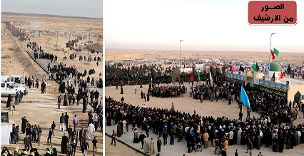 اكثر من 10,000 عراقي يحيون ذكرى وفاة الامام علي ابن الحسين السجاد (ع)وسط صحراء عين التمر وعلى طريق سبايا الامام الحسين (ع)