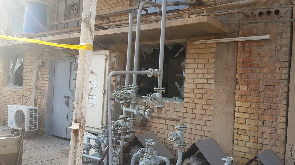 بالصور :الدواعش يقصفون معمل ادوية سامراء بالهاونات