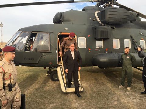 وزير الدفاع يصل كربلاء