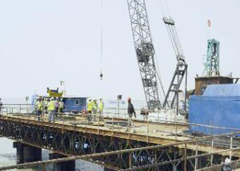 نسبه الانجاز في ميناء مبارك الكويتي تصل الى اكثر من 25%