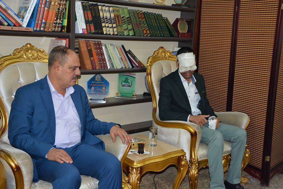 نقابة الصحفيين تمنح الرائد علاء العيداني العضوية واستعداد النقابة لعلاجه