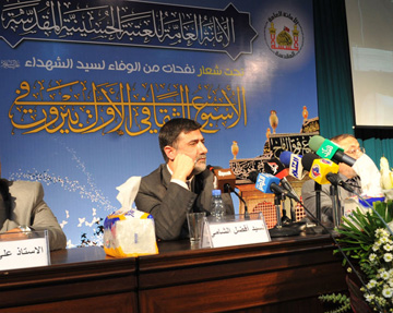 الشامي من بيروت: سنعمل على تفعيل مطالب الشعب اللبناني  تجاه ادارة العتبة الحسينية المقدسة