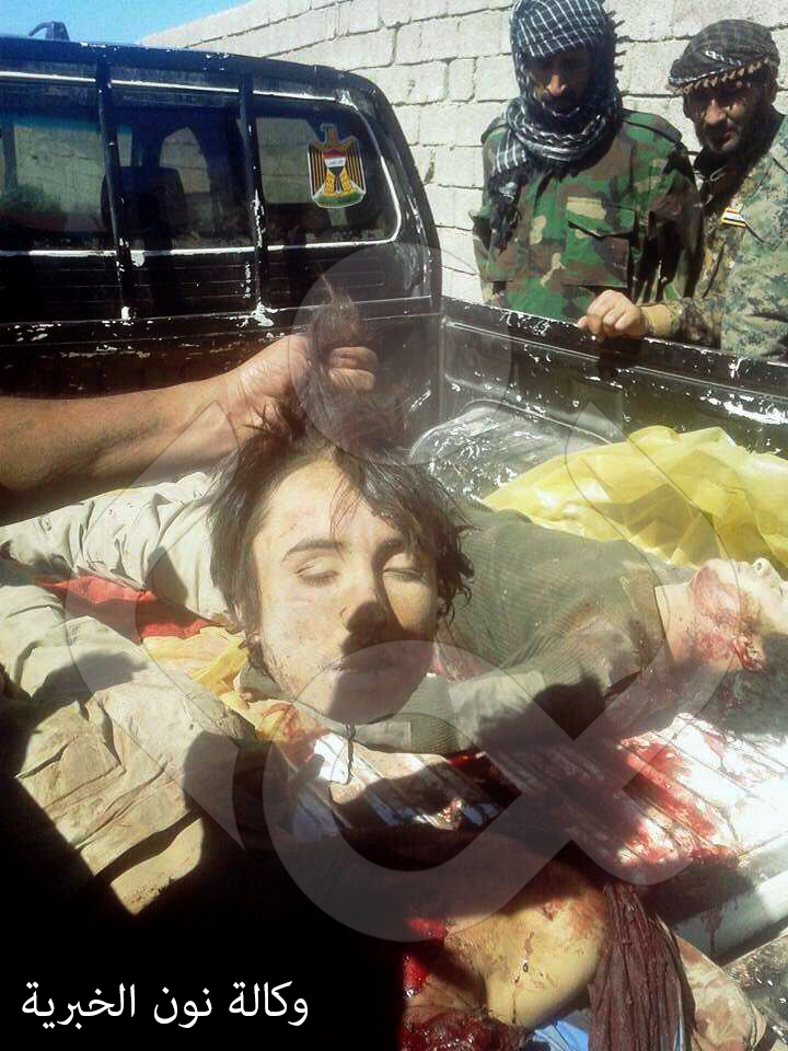 بالصور:جثث الدواعش بلا رؤوس تملا ارض المعركة في عامرية الفلوجة