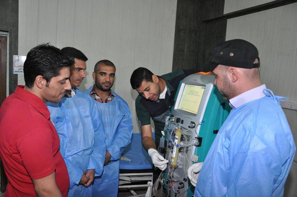 بدء العمل بجهاز ديلزة الدم في مدينة الإمام الحسين (ع) الطبية في كربلاء