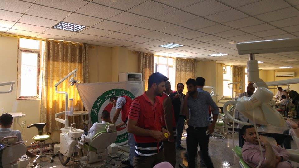 كربلاء:جمعية الهلال الاحمر العراقي  تنظم حملة للتبرع بالدم في كلية ابن حيان