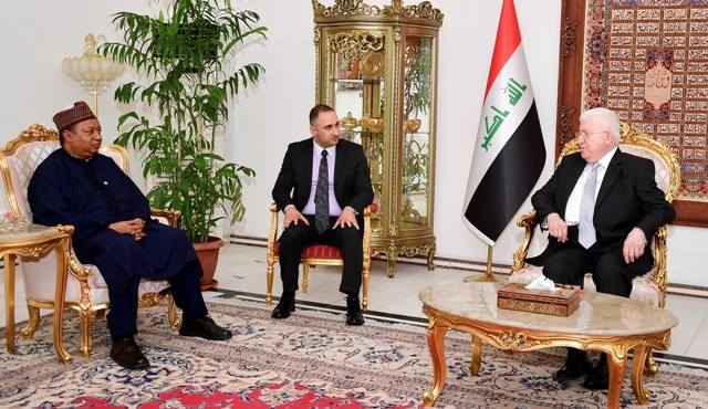 رئيس الجمهورية يؤكد لأمين عام أوبك ضرورة تحرير بيع النفط من آثار السياسة