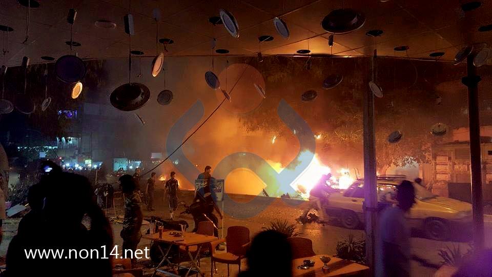 بالصور:سبعة شهداء و 26 جريحاً هي الحصيلة النهائية لتفجير الكرادة وسط بغداد