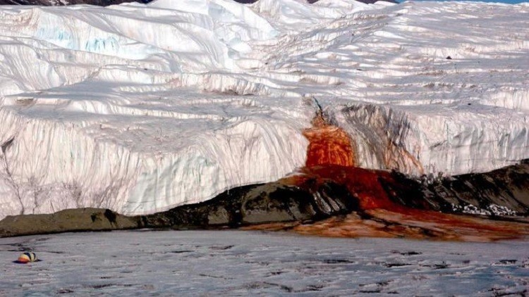العلماء يكشفون سر "شلالات الدم" في القطب الجنوبي