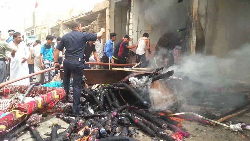 تقرير مصور من تفجير النجف الاشرف الارهابي