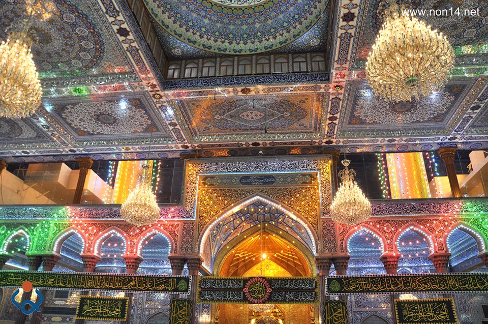 لقطات من داخل حرم الامام الحسين (ع) في ليلة النصف من شعبان