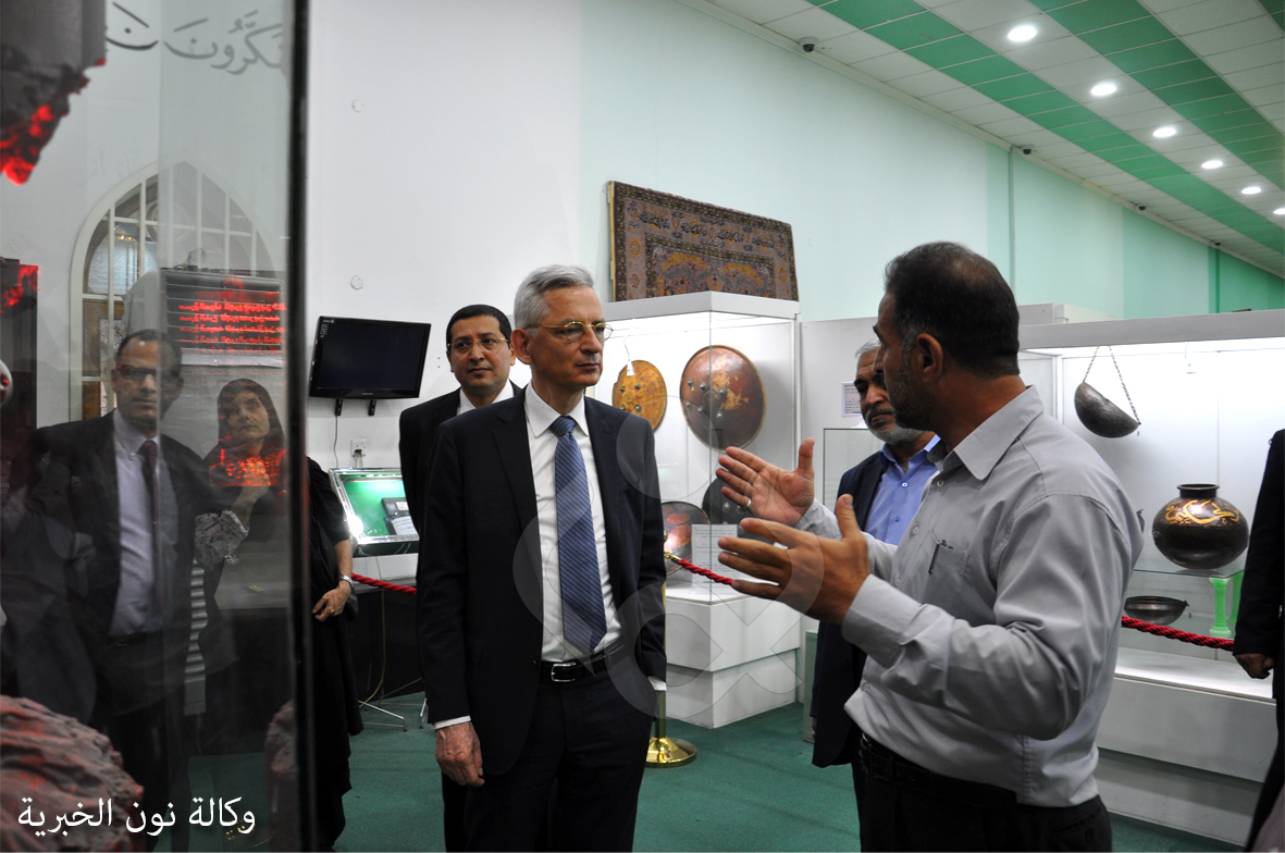 بالصور: السفير الفرنسي من كربلاء يثمن دور المرجع السيستاني ويؤكد: ان كربلاء مدينة آمنه