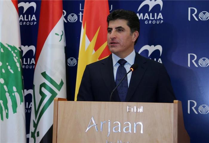بارزاني يجتمع مع الرئيس الروسي فلاديمير بوتن