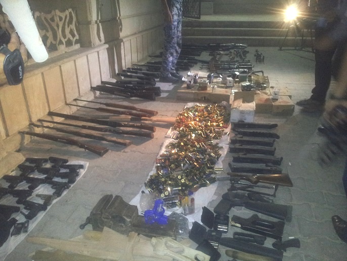 بالصور:العثور اكداس للعتاد في كربلاء لها علاقة بالقنابل الصوتية التي كانت تفجر بالمدينة