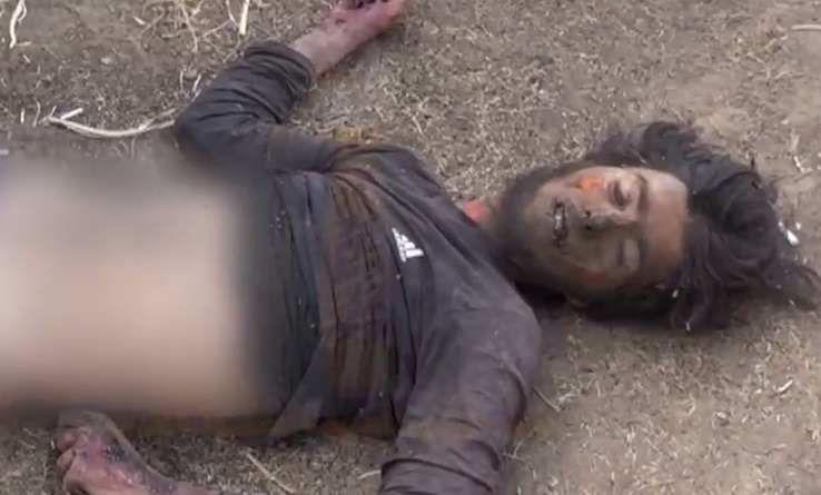 بالفيديو :لواء علي الاكبر (علية السلام) يقطعون الدواعش اربا اربا