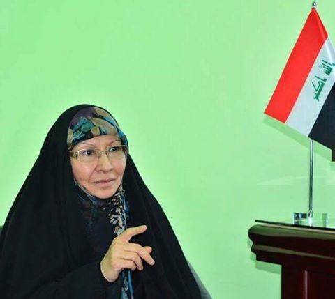 فردوس ا­لعوادي تحذر ­العبادي من التراجع عن­ قراره بمشاركة الحشد ­الشعبي في تحرير­ الموصل
