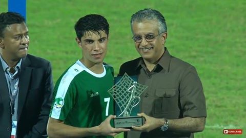 اللاعب العراقي محمد داوود هداف كأس اسيا للناشئين وافضل لاعب في اسيا