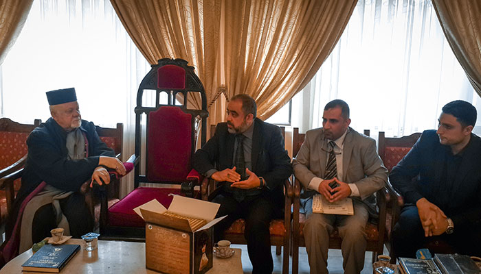 رئيس طائفة الارمن الارثوذكس في العراق يناشد المرجعية الدينية بالنجف لحماية الوجود المسيحي بالعراق