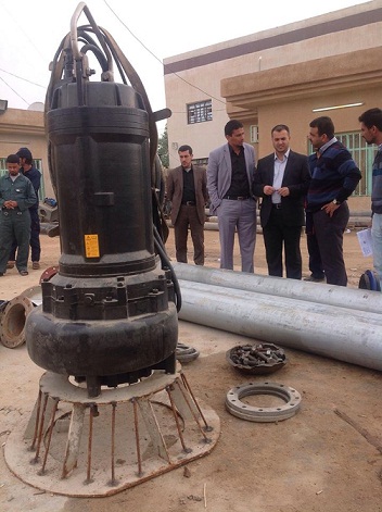 كربلاء تستحدث خط ناقل لتحويل مياه الأمطار الى بحيرة الرزازة ...