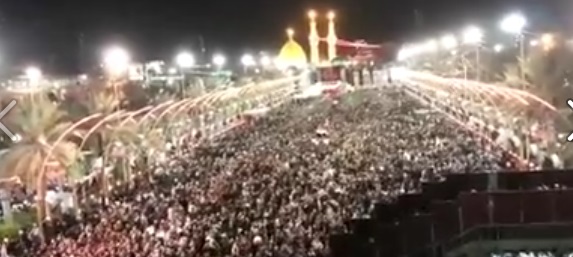 بالفيديو :الملايين تحيي اربعينية الامام الحسين في كربلاء