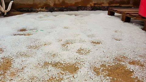 بالصور: الثلوج تغطي شوارع ميسان