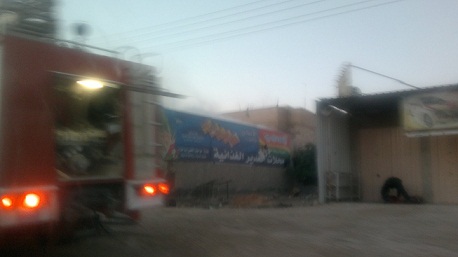 حريق في احد مخازن المواد الغذائية في كربلاء دون معرفة اسبابه