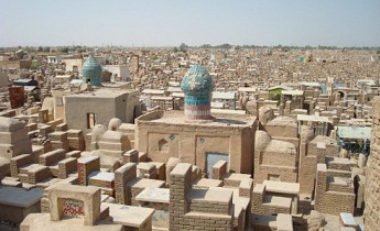 معتمد المرجع السيستاني ببغداد يوارى الثرى بمدينة النجف الاشرف