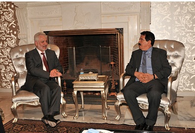 الاديب يلتقي زيباري وبرهم صالح في السليمانية ويشارك في اجتماع هيئة امناء الجامعة الامريكية