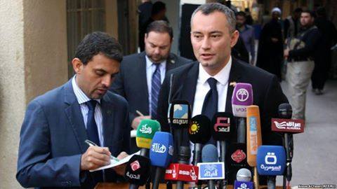 ميلادينوف بعد لقائه المرجع السيستاني :المرجع يشدد على حصر السلاح بيد الدولة ومحاسبة من يخرق هذا الامر