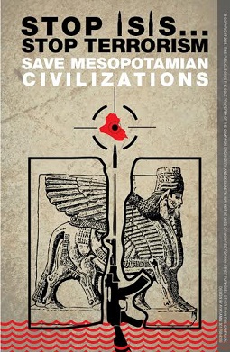 مسيرة احتجاج  في واشنطن للضغط على المجتمع الدولي لمنع داعش من تدمير التراث الحضاري في العراق