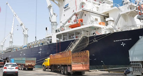 نسب انجاز متقدمة في ميناء الفاو الكبير