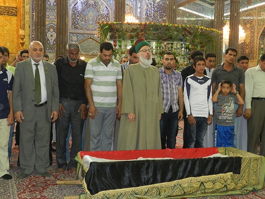 كربلاء تشهد تشييع الشهيد المغدور في محافظة الانبار (مصور)