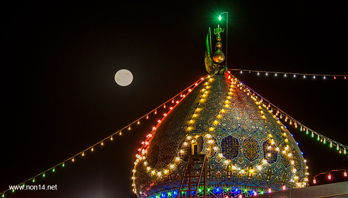 بالصور: زائرو الامام الحسين يحيون يوم ولادة حفيده المنتظر (عليهما السلام) عند مقامه الشريف